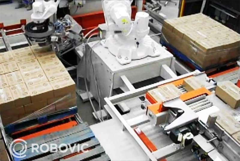 palettiseur de caisses de carton palettiseur de caisses positionnent le contenant